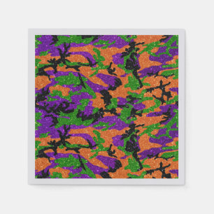 HOC Monster Glitter Halloween Edition Camo Napkin