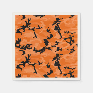 HOC Orange Halloween Edition Camo Napkin