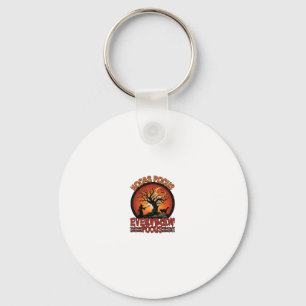 Hocas Pocus Everybody Focus Spooky Tree Witch Cat Key Ring