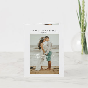 Hochzeitshandschrift Danke 3 Fotos Thank You Card