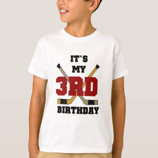 Hockey 3rd Birthday Tshirts and Gifts