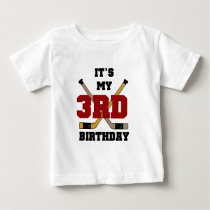 Hockey 3rd Birthday Tshirts and Gifts