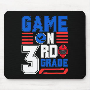Hockey 3rd Grade Game Day Ck To School For Boys Gi Mouse Pad
