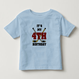 Hockey 4th Birthday Tshirts and Gifts