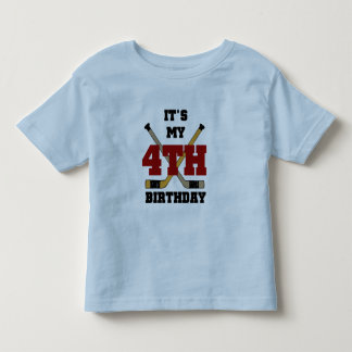 Hockey 4th Birthday Tshirts and Gifts