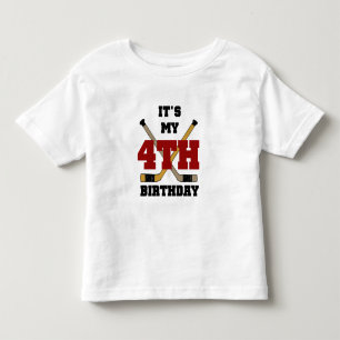 Hockey 4th Birthday Tshirts and Gifts