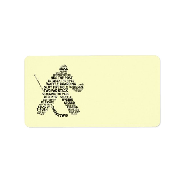 Hockey Address Labels (Front)