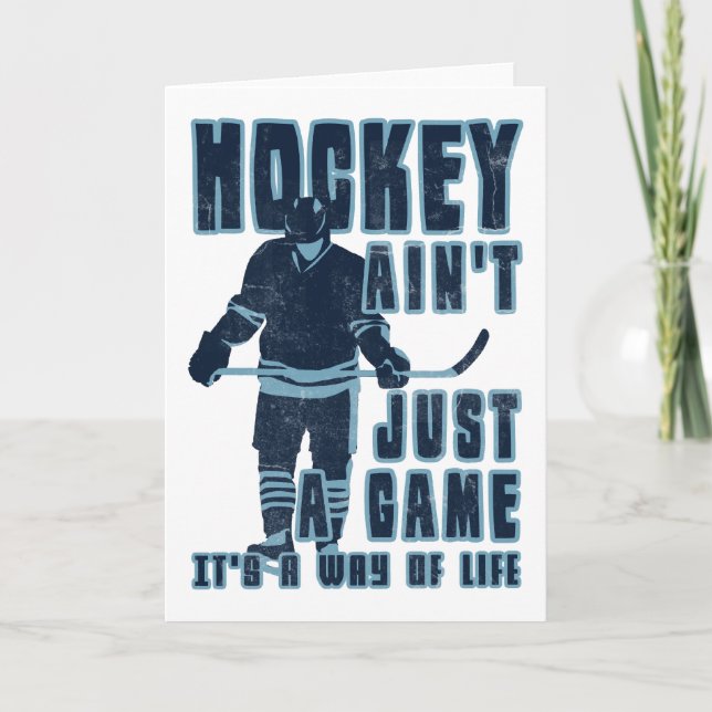 Hockey Ain't Just A Game Card (Front)