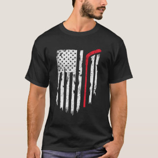 Hockey American Flag Hockey For Men Women Kids Ame T-Shirt