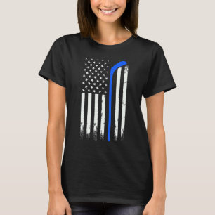 Hockey American USA Flag Hockey T-Shirt