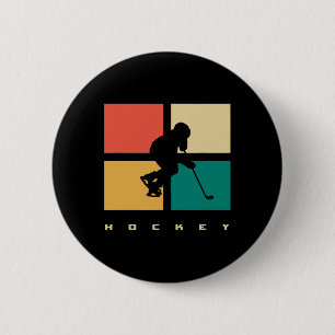 Hockey Apparel - Hockey  Ice Hockey Player Gift  1 6 Cm Round Badge