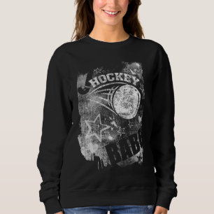 Hockey Babe's, Black Grunge Field Hockey Sweatshirt