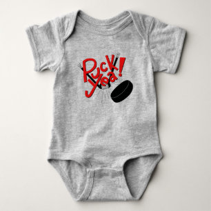 Hockey Baby Funny Outfit Bodysuit