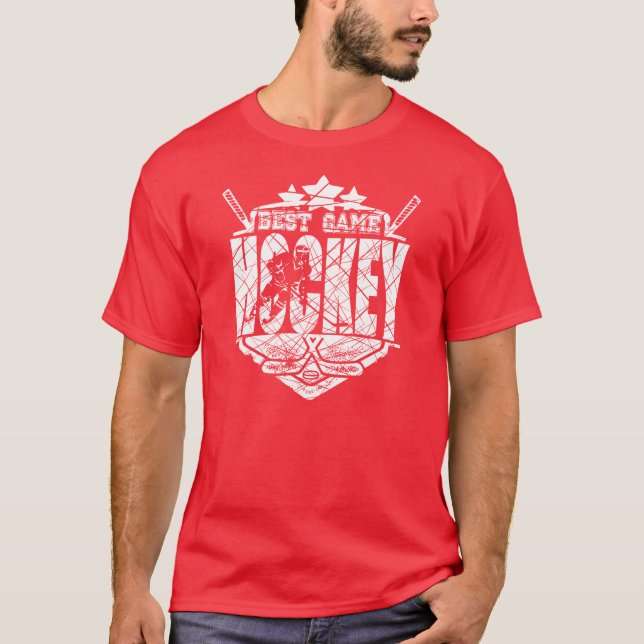 HOCKEY BEST GAME !!!!!!!!! T-Shirt (Front)