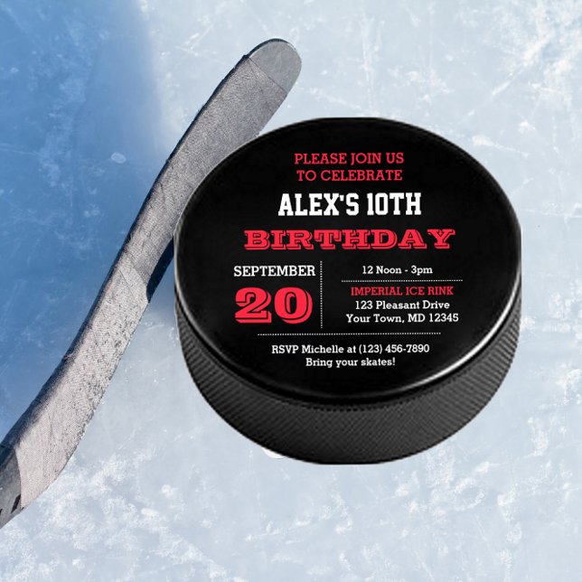 Hockey Birthday Invitation (Creator Uploaded)