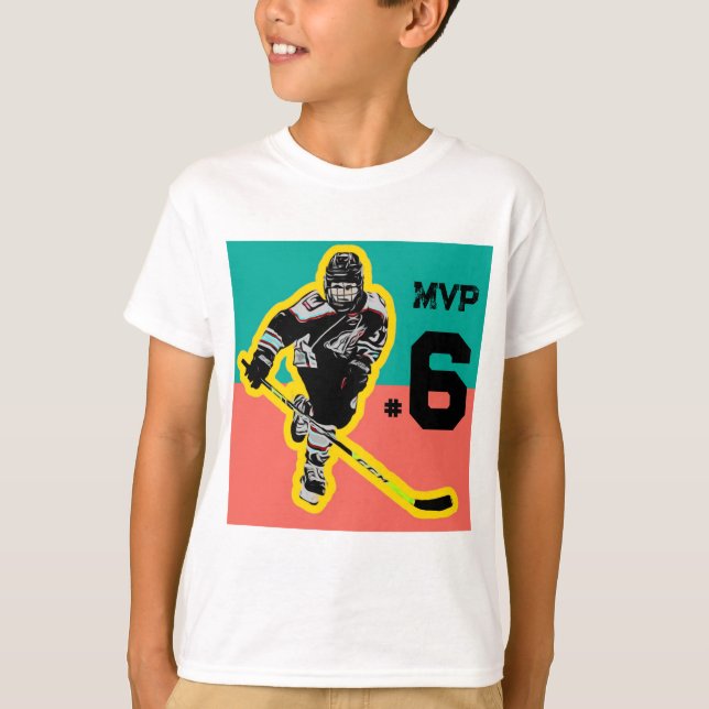 Hockey Birthday T-shirt Personalised (Front)