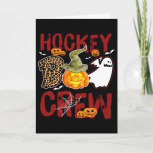 Hockey Boo Crew Halloween Players Coach Match Card