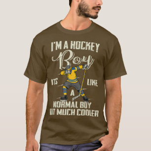 Hockey Boy Gifts Funny Dabbing Player  Boys Kids B T-Shirt