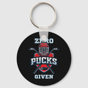 Hockey boy stuff or Zero Pucks Given Key Ring