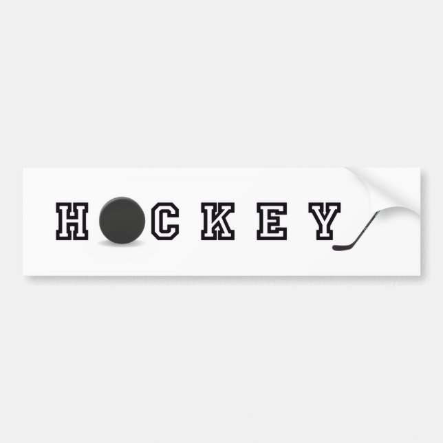 Hockey Bumper Sticker (Front)