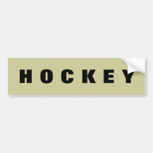 HOCKEY bumper sticker