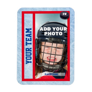 Hockey Card Souvenir Magnet