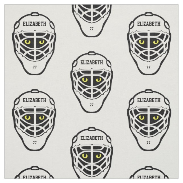 Hockey Cat Eyes Helmet Fabric (Swatch)