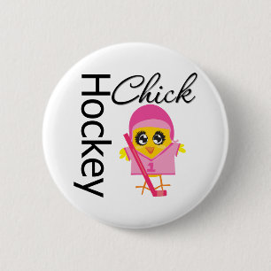 Hockey Chick 6 Cm Round Badge