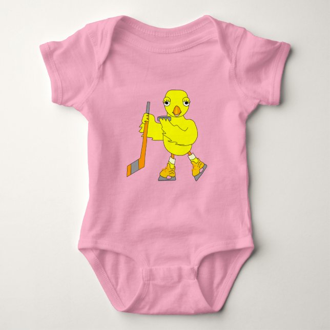 Hockey Chick Baby Bodysuit (Front)