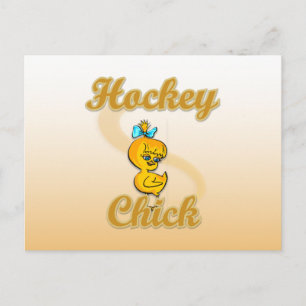 Hockey Chick Postcard
