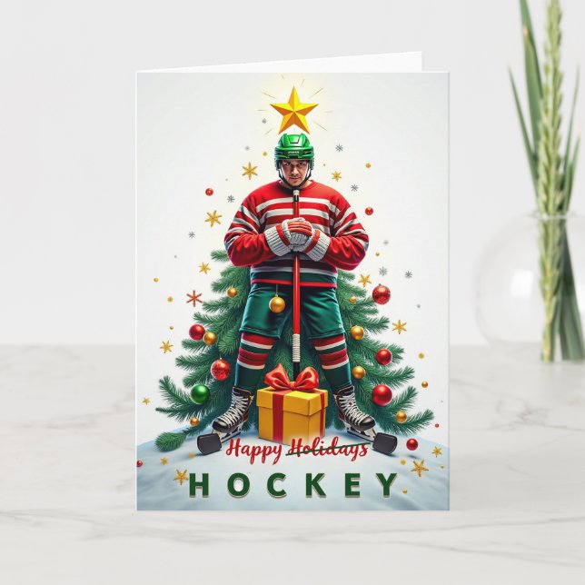 Hockey Christmas Card (Front)