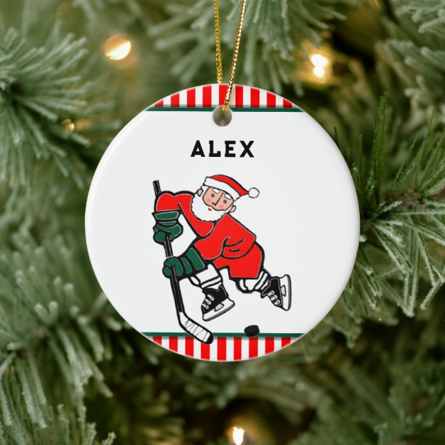 Hockey Christmas Collectable Ceramic Tree Decoration (Tree)