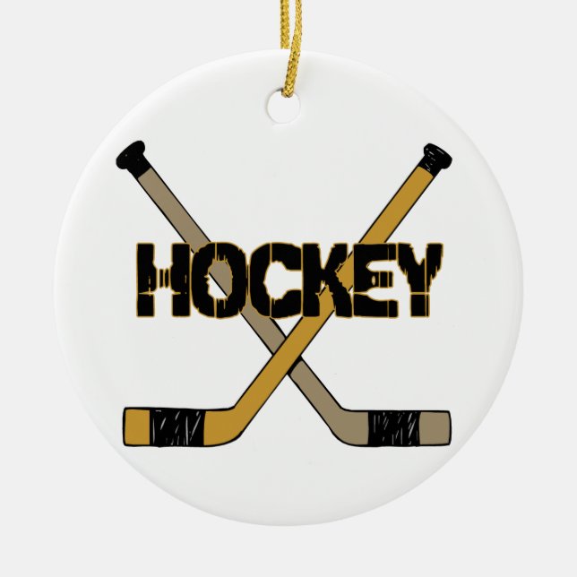 HOCKEY CHRISTMAS ORNAMENT (Front)