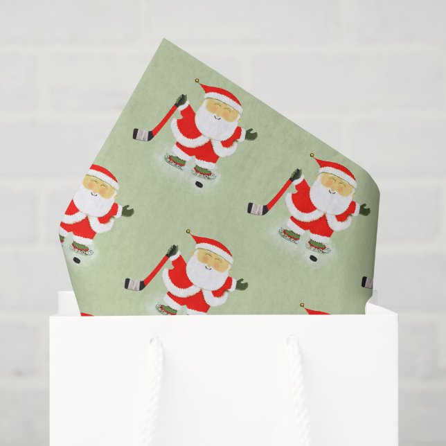 Hockey Christmas Tissue Paper (Gift Bag)