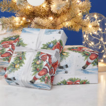 Hockey Christmas with Santa Claus