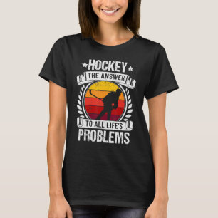 Hockey Coach Goalkeeper Hockey Mum Dad Puck Sports T-Shirt