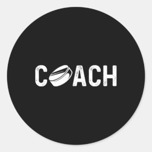 Hockey Coach  Ice Hockey Player Gift  2 Classic Round Sticker