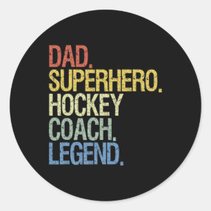 hockey coach  Ice Hockey Player Gift  3 Classic Round Sticker
