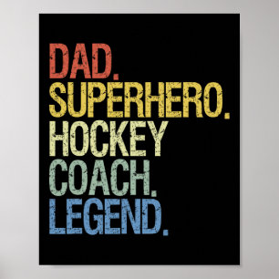 hockey coach  Ice Hockey Player Gift  3 Poster