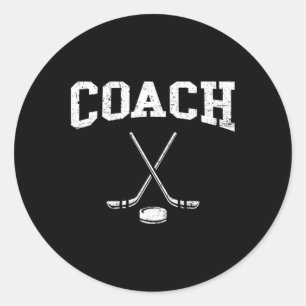 Hockey Coach Ice Hockey Player Gift Classic Round Sticker