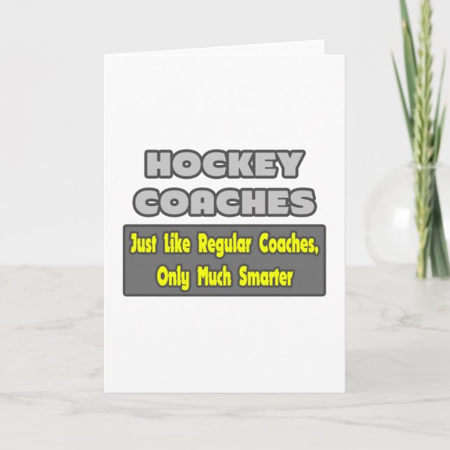 Hockey Coaches...Smarter Card (Front)