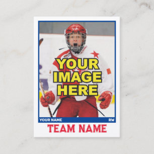 Hockey Collectable Trading Card   Blue