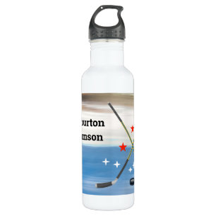 Hockey - Crossed Sticks and Puck 710 Ml Water Bottle