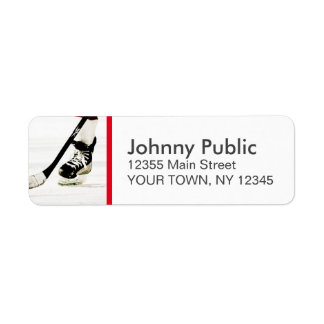 Hockey Custom Colour Strip Address Label