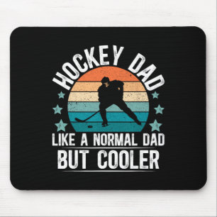 Hockey Dad Definition Ice Hockey Player Dad Hockey Mouse Pad
