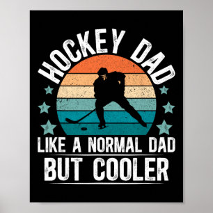 Hockey Dad Definition Ice Hockey Player Dad Hockey Poster