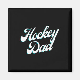 Hockey Dad Icy Script For Proud Rink-side Fathers Magnet