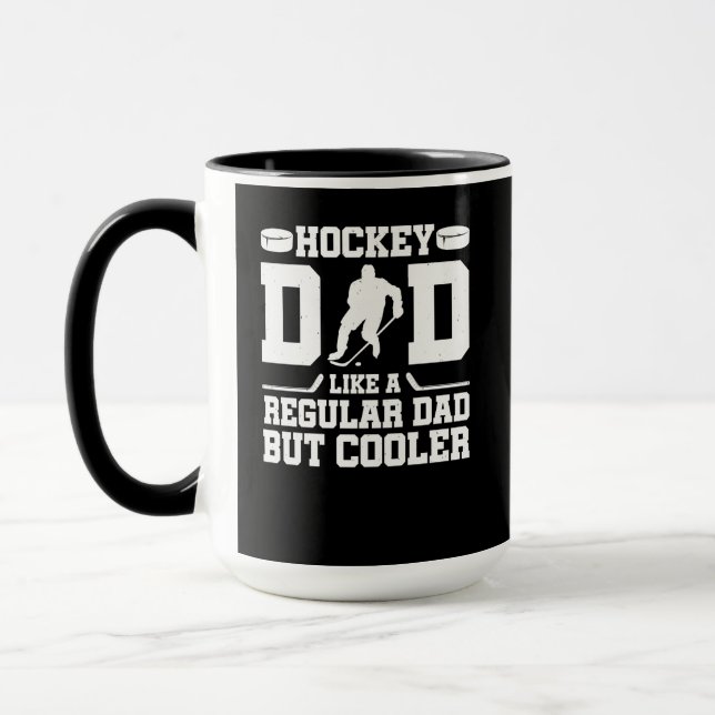 Hockey Dad Like A Regular Dad But Cooler Mug (Left)