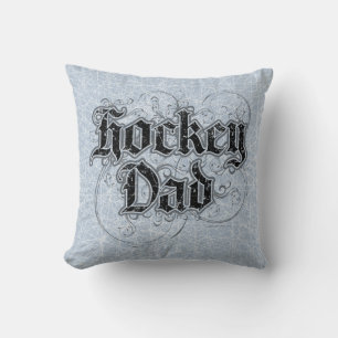 Hockey Dad Throw Pillow