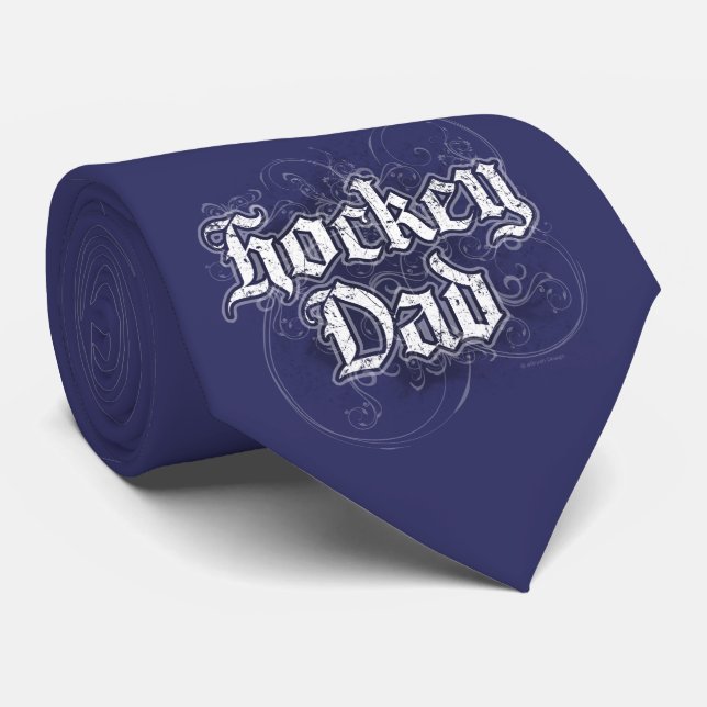 Hockey Dad Tie (Rolled)